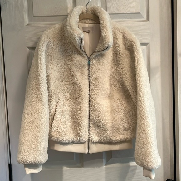 LOFT brand size M zip front jacket with pockets - Picture 1 of 6